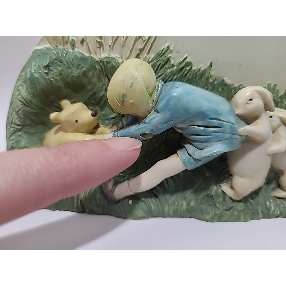 VintageDisney Winnie the Pooh & Christopher Robin Coin‎ Bank by Charpente 6.5" - Picture 3 of 6